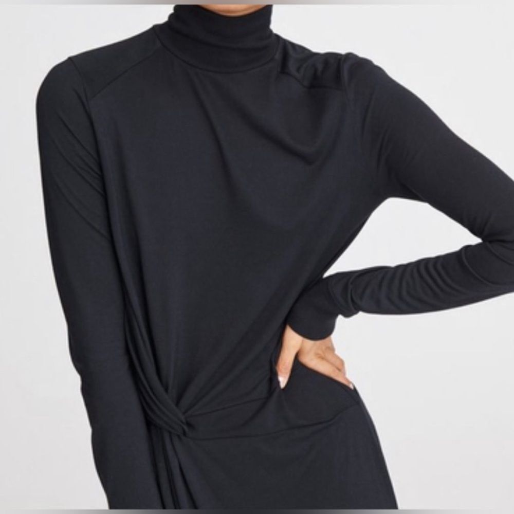 Rag & Bone Shaw Black Turtleneck Long Sleeve Drap… - image 3